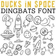 cg ducks in space dingbats