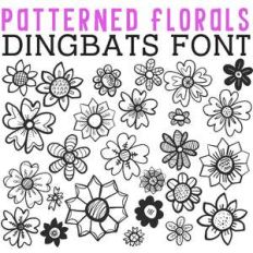cg patterned florals dingbats