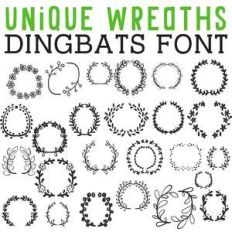 cg unique wreaths dingbats