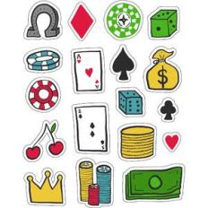ml casino cards stickers
