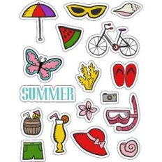 ml summer vacation stickers