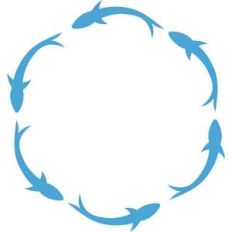 fish circle frame