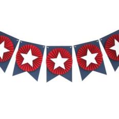 star rosette pennant banner