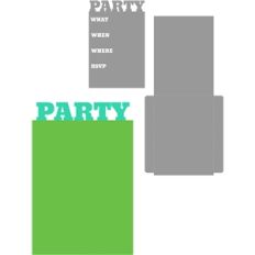 party card with pocket