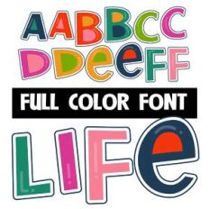 life color font