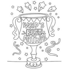 worlds best father coloring page