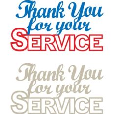 thank you for your service phrase