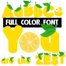 you are the zest color font