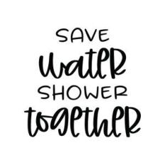 save water shower together