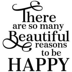 there are so many beautiful reasons to be happy