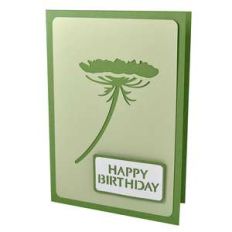 queen anne’s lace stencil birthday card