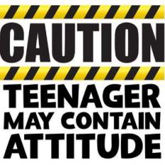 caution teenager may contain attitude