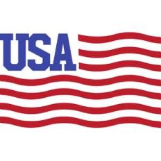 wavy usa flag