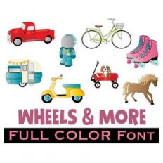 full-color wheels and more dingbats font