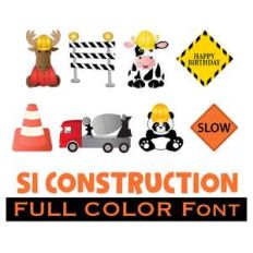 full-color construction dingbats font
