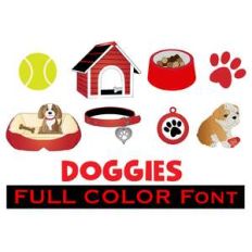 full-color doggy dingbats font