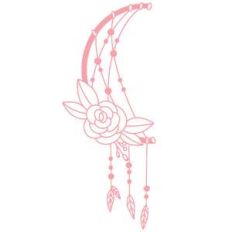 rose moon dreamcatcher