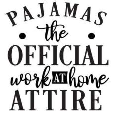 pajamas work at home attire