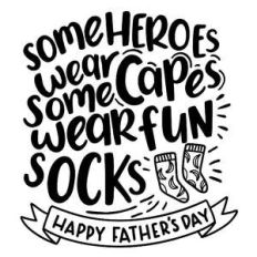 fun socks father's day sign