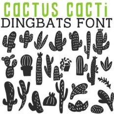 cg cactus cacti dingbats