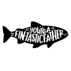 fintastic father fish silhouette