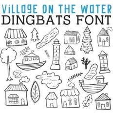 cg village on the water dingbats