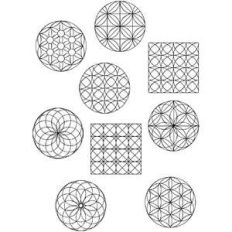 geometric pattern coloring stickers