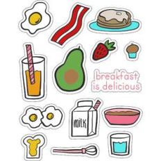 ml breakfast is served stickers