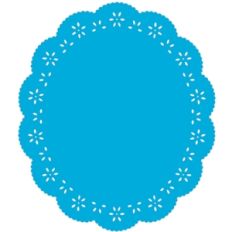 12 inch oval doily background