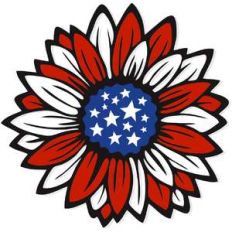 patriotic sunflower