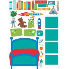 dollhouse stickers space bedroom