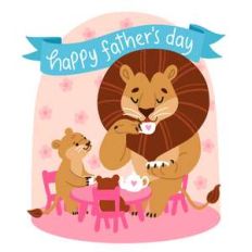 father's day lion tea party