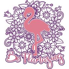 be flamazing flamingo mandala