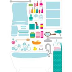 dollhouse stickers bathroom