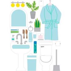 dollhouse stickers bathroom