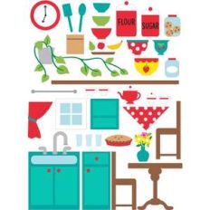 dollhouse stickers kitchen