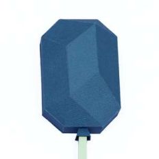 low poly balloon number 0