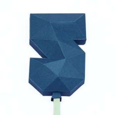 low poly balloon number 5