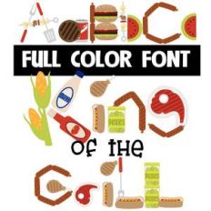 king of the grill color font