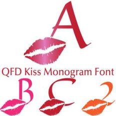 qfd kiss monogram font