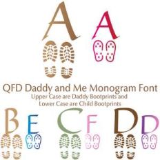 qfd daddy and me monogram font