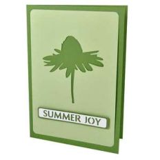 coneflower summer joy stencil card