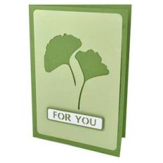 gingko for you stencil card