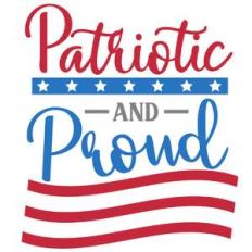 patriotic and proud