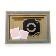 lights camera action shadow box card