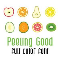 peeling good full color font