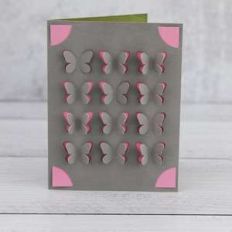 a2 insert card cut fold butterfly