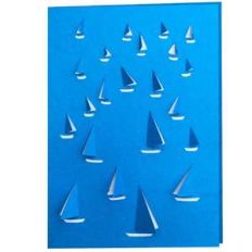 sailing boat 3d card