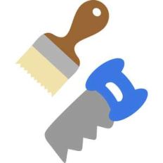 brush and handsaw