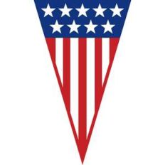 independence day flag pennant